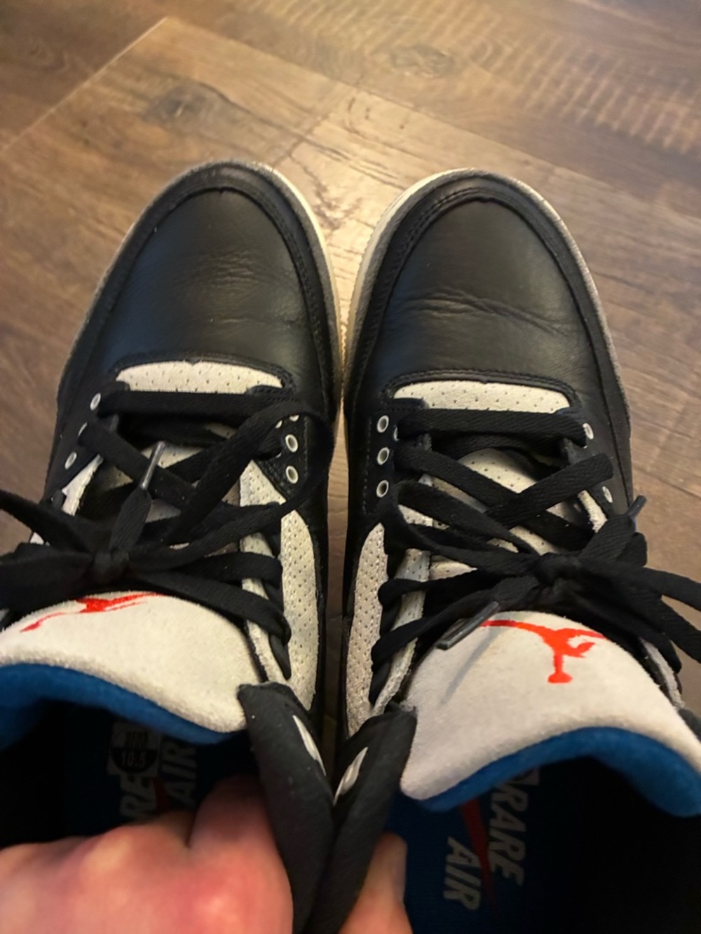 Jordan Black, Gray & Red Retro Low Top Sneakers - Picture 6 of 6